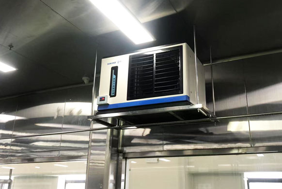 食品加工車間制冷降溫，應用蒸發冷省電空調- 臥式軸流機型