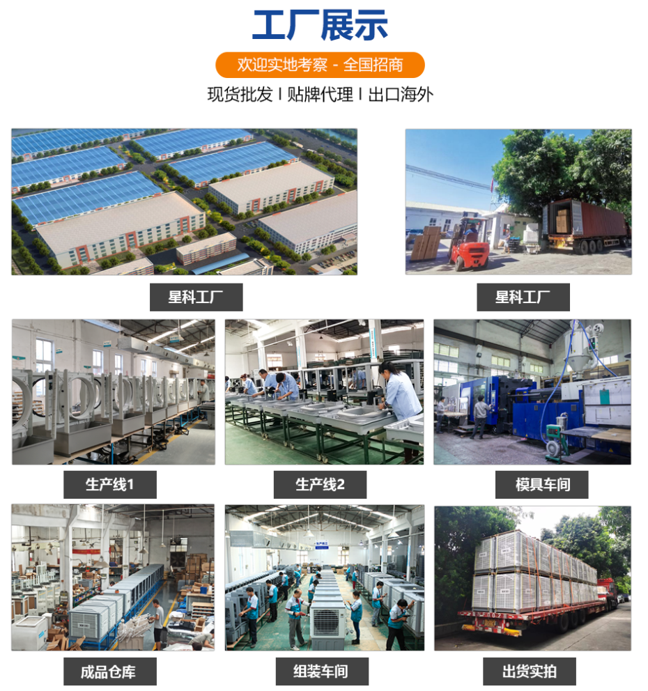 星科環?？照{降溫通風生產廠家生產車間