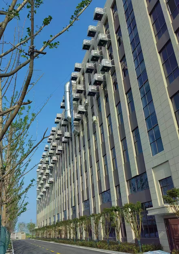 工業廠房車間整體通風降溫，應用星科工業水冷空調機